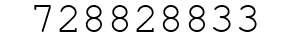 Number 728828833.