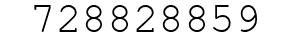 Number 728828859.