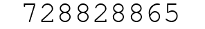 Number 728828865.