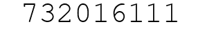 Number 732016111.