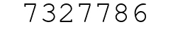 Number 7327786.