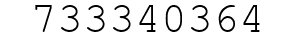 Number 733340364.