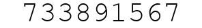 Number 733891567.