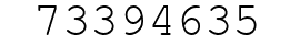 Number 73394635.