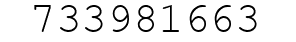 Number 733981663.