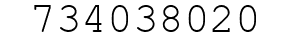 Number 734038020.