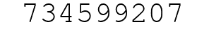 Number 734599207.