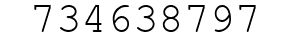 Number 734638797.