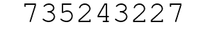 Number 735243227.