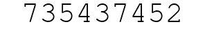 Number 735437452.