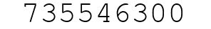 Number 735546300.