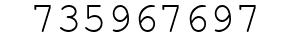 Number 735967697.