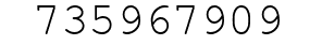 Number 735967909.