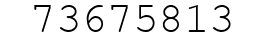 Number 73675813.