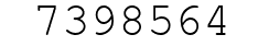 Number 7398564.
