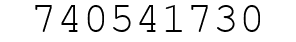 Number 740541730.