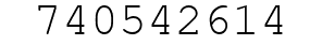 Number 740542614.