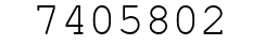 Number 7405802.