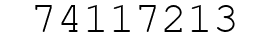 Number 74117213.