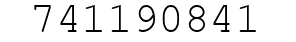Number 741190841.