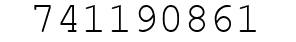 Number 741190861.