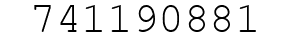 Number 741190881.