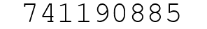 Number 741190885.
