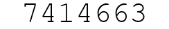 Number 7414663.