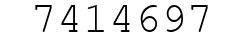 Number 7414697.