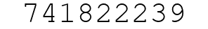 Number 741822239.