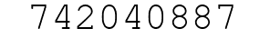 Number 742040887.