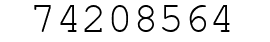 Number 74208564.