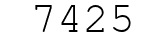Number 7425.