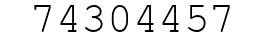Number 74304457.