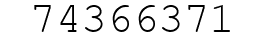 Number 74366371.