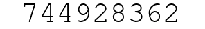 Number 744928362.
