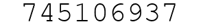 Number 745106937.