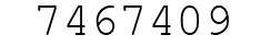 Number 7467409.