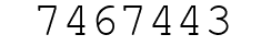 Number 7467443.