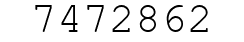 Number 7472862.