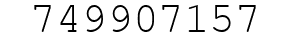 Number 749907157.
