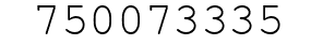 Number 750073335.