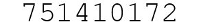 Number 751410172.