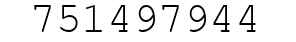 Number 751497944.