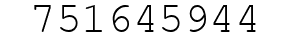 Number 751645944.