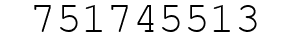 Number 751745513.