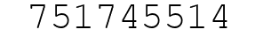 Number 751745514.