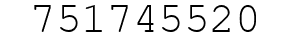 Number 751745520.