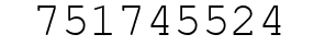 Number 751745524.