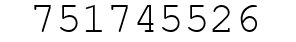 Number 751745526.